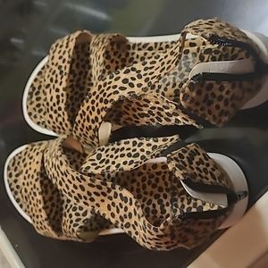 Leopard ladies sandals